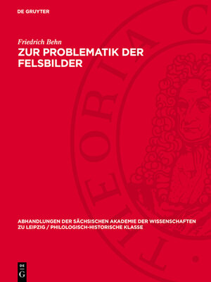cover image of Zur Problematik der Felsbilder